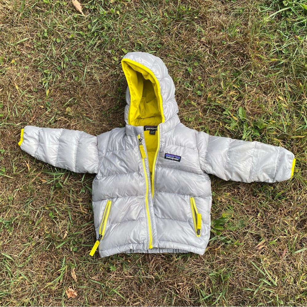 Down Silver Patagonia Coat